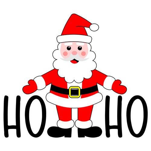 Christmas Ho Ho Santa Boots SVG