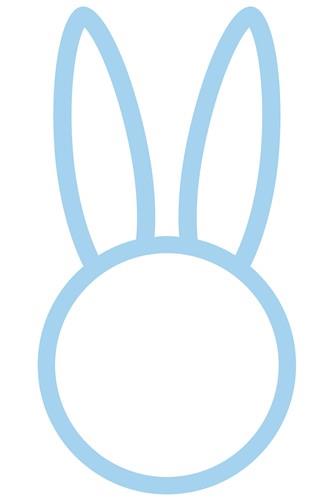 rabbit head outline
