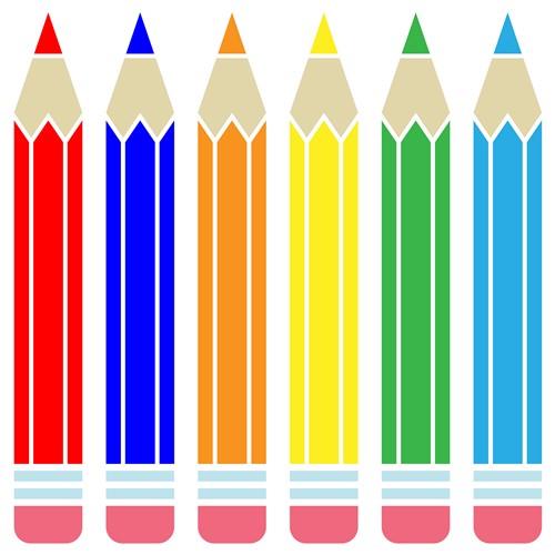 Premium Vector  Colorful pencils in pencil case. color pencils in