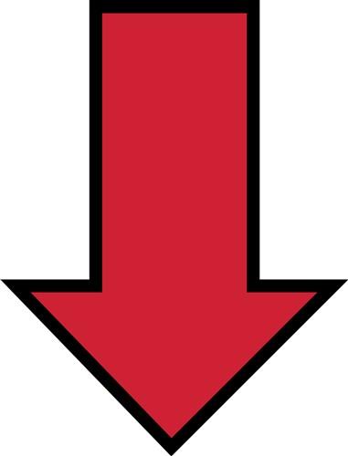 Red Arrow Curved Downright - Red Arrow Gifs, HD Png Download - vhv in 2023