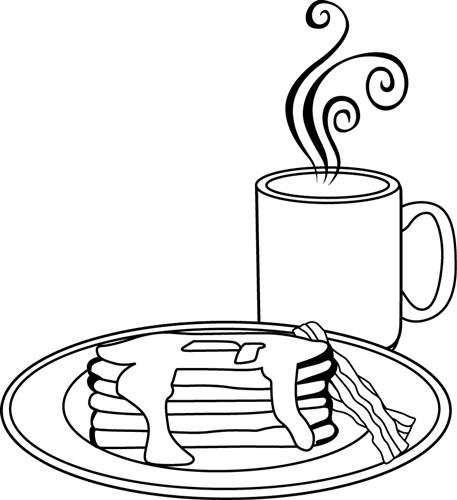 Breakfast Redwork Breakfast Redwork