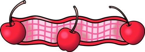 CHERRY GINGHAM BORDER CHERRY GINGHAM BORDER