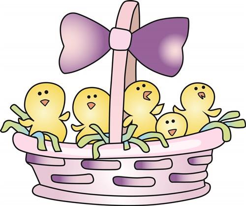 EASTER BASKET & CHICKS EASTER BASKET & CHICKS