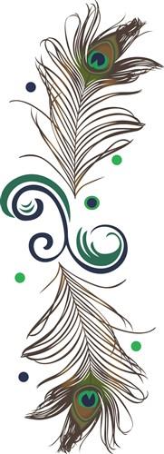 Peacock Feather Border Peacock Feather Border