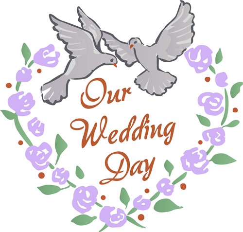 our wedding day clipart