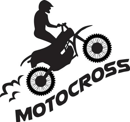 Embroidery Design Motocross 3 Sizes Enduro Machine 