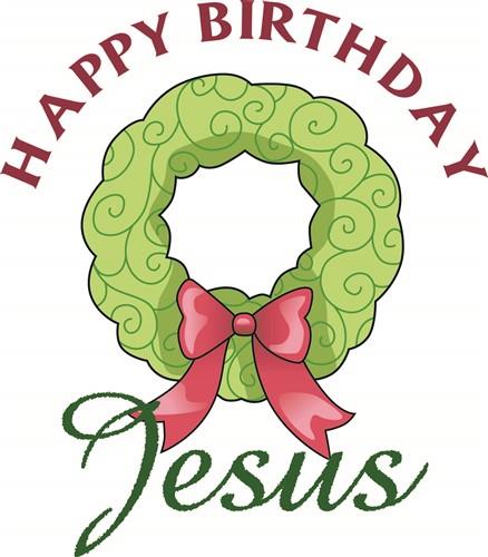 Happy Birthday shops Jesus Wreath