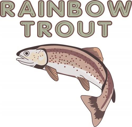 Rainbow Trout Print Leggings, rainbow trout leggings 
