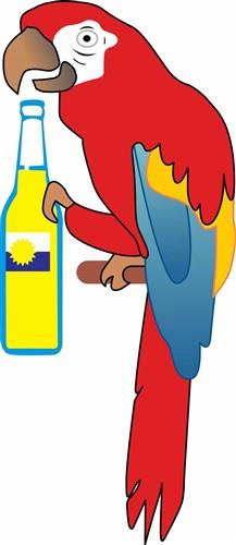 parrot margarita clipart