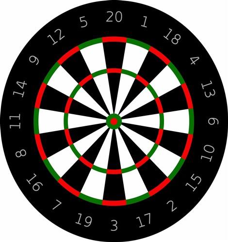 Large sale dart board