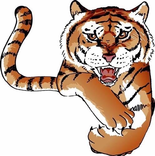 Tiger Mascots Clip Art