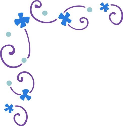 SNOWFLAKE CORNER BORDER SNOWFLAKE CORNER BORDER