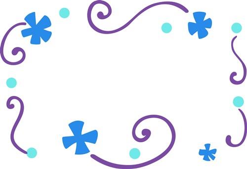 SNOWFLAKE FRAME BORDER SNOWFLAKE FRAME BORDER