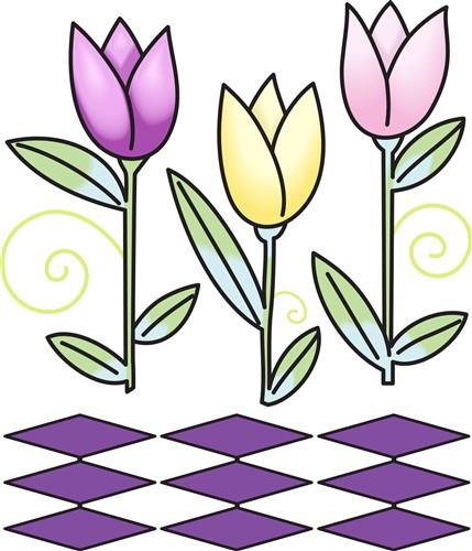 SPRING TULIPS KITCHEN BORDER SPRING TULIPS KITCHEN BORDER