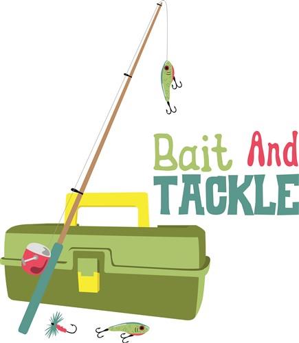 Fishing Bait Tackle Lure print art print art at EmbroideryDesigns