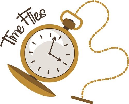 time flies clock clip art