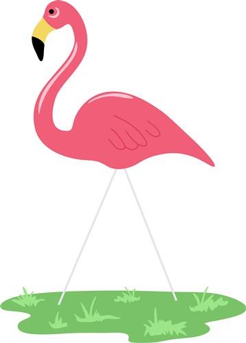 Classy Pink Flamingo Print