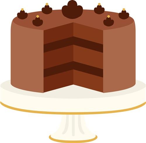 chocolate cake clip art