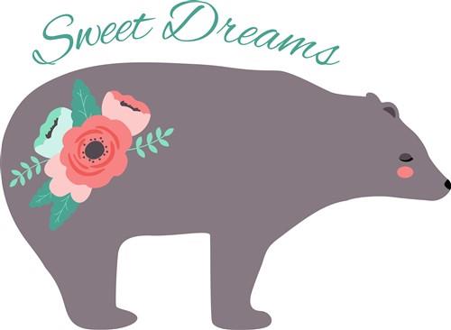 Mama Bear Floral SVG Cut File