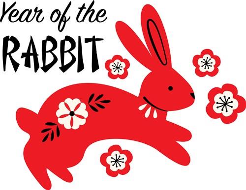 Rabbit Chinese Zodiac Horoscope Animal Year Sign Royalty Free SVG