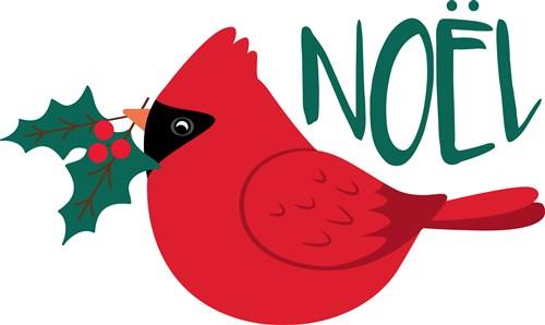 Noel Christmas Cardinal print art print art at