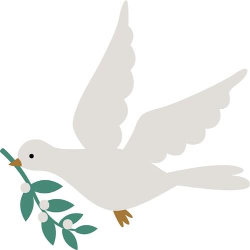 Christmas Dove SVG cut file at