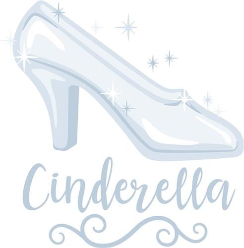 Cinderella Glass Slipper Clipart Vector, Glass Slipper Cinderella