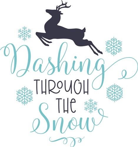 Dashing Through the Snow Christmas Stocking