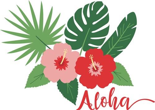 aloha flower print