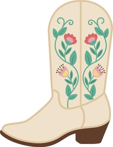 girl cowboy boots drawing