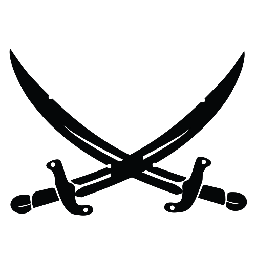 Crossed swords SVG vector file (1607615)
