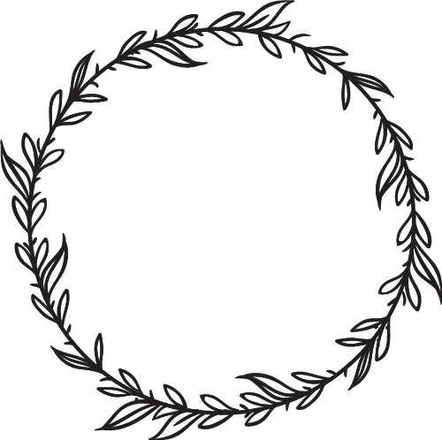 Free Rose Laurel Wreath Frame SVG Cut File