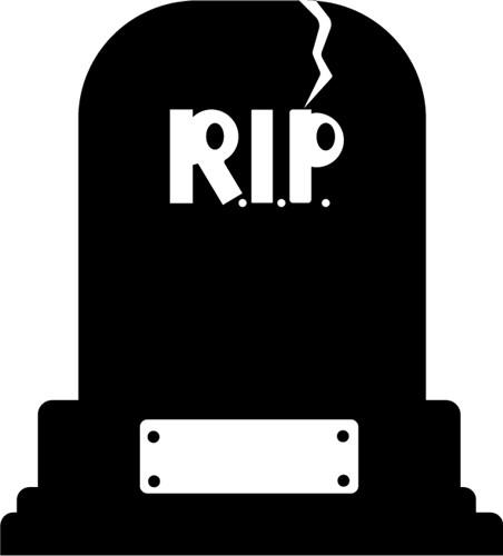 Rip Tombstone Outline Patterns: DFX, EPS, PDF, PNG, and SVG Cut Files