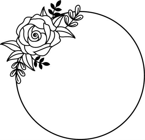 Rose Line Art Black Rose Outline Rose Svg Free Rose SVG