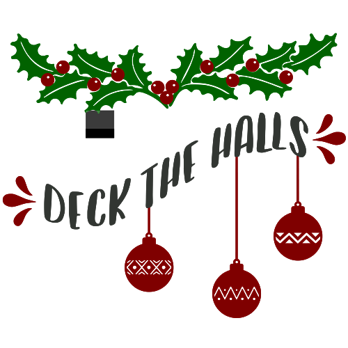 Deck the Halls - Holiday Gift Card Holder - Fits a 4x4 Hoop - Instant  Downloadable Machine Embroidery - Light Fill Stitch