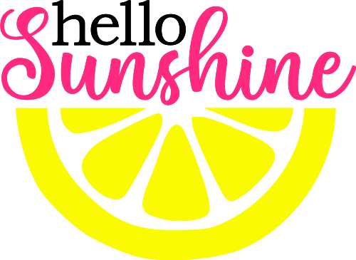 Hello Sunshine SVG cut file at