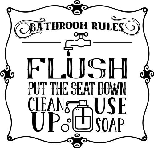 Bathroom Rule Bathroom Rule