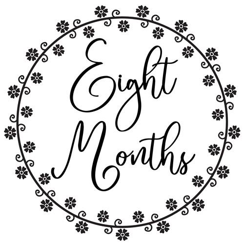 Monthly stickers SVG, Baby Milestone
