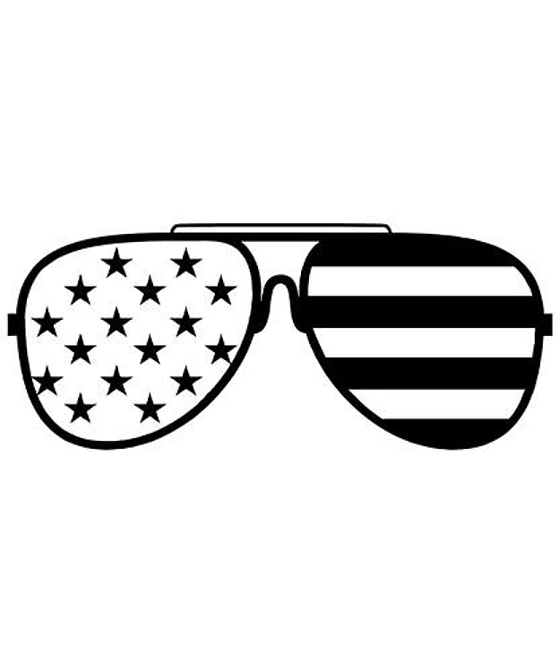 USA Flag Glasses