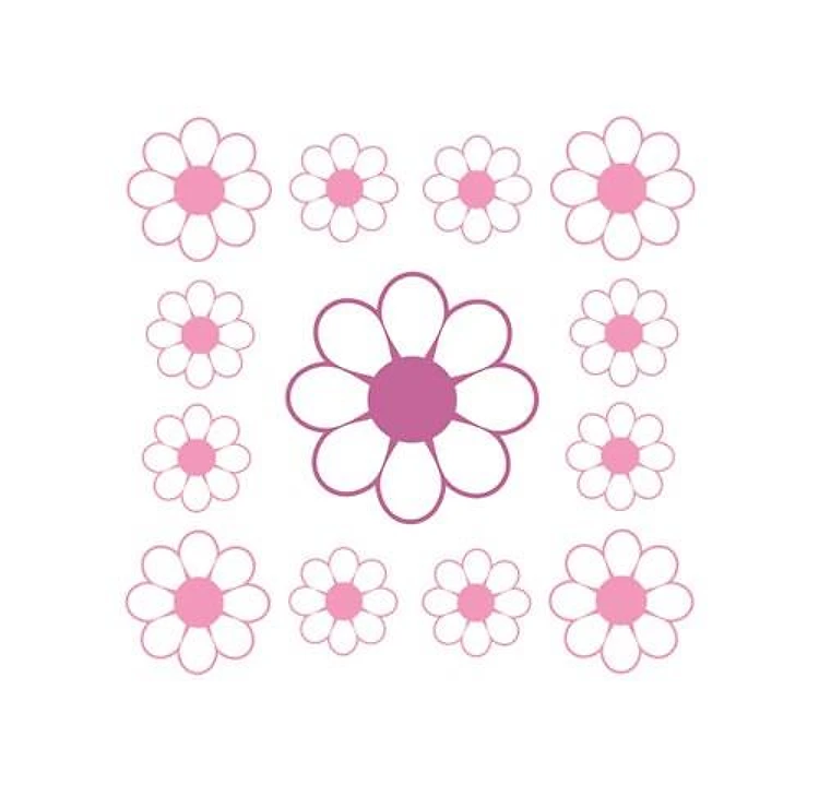 Red Daisy Block