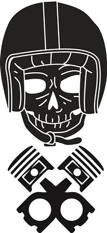 Motorcycle Helmet Skull