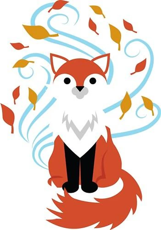Swirling Fall Fox