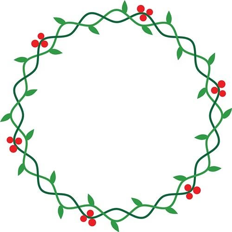 Christmas Holly Wreath