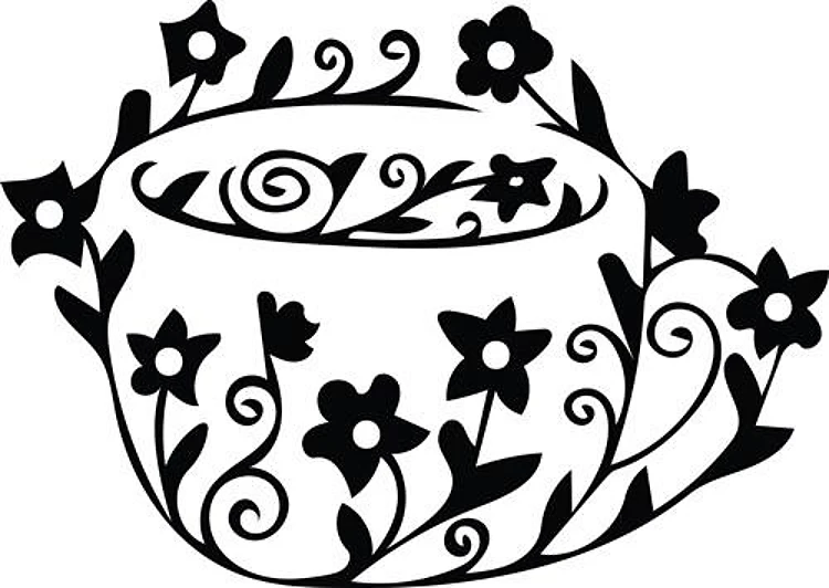 Floral Tea Cup