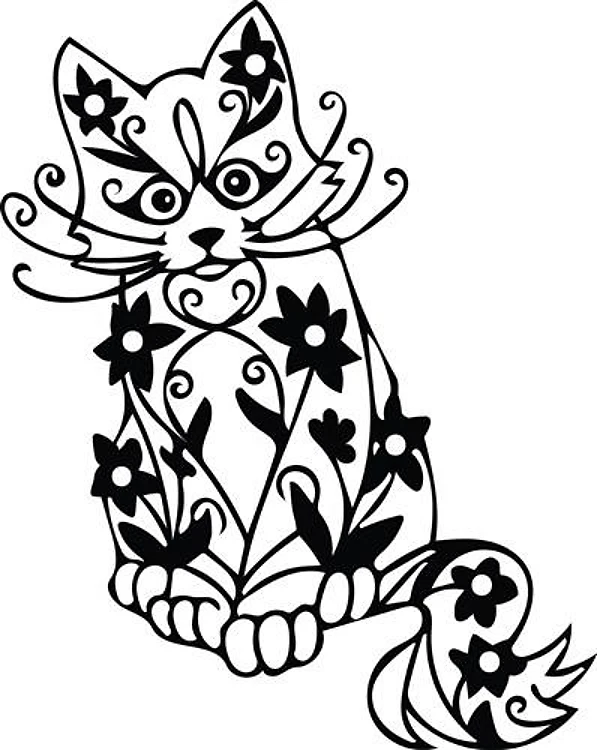 Floral Kitty