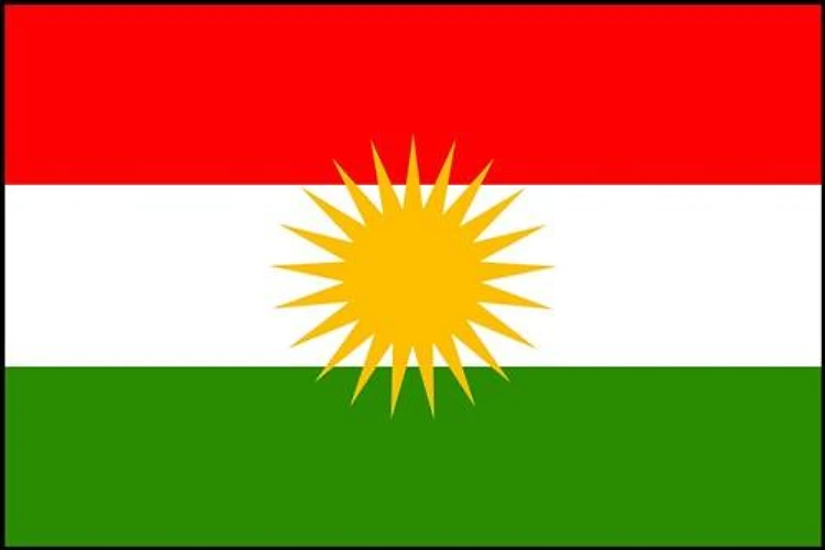 Kurdistan Iraq Flag