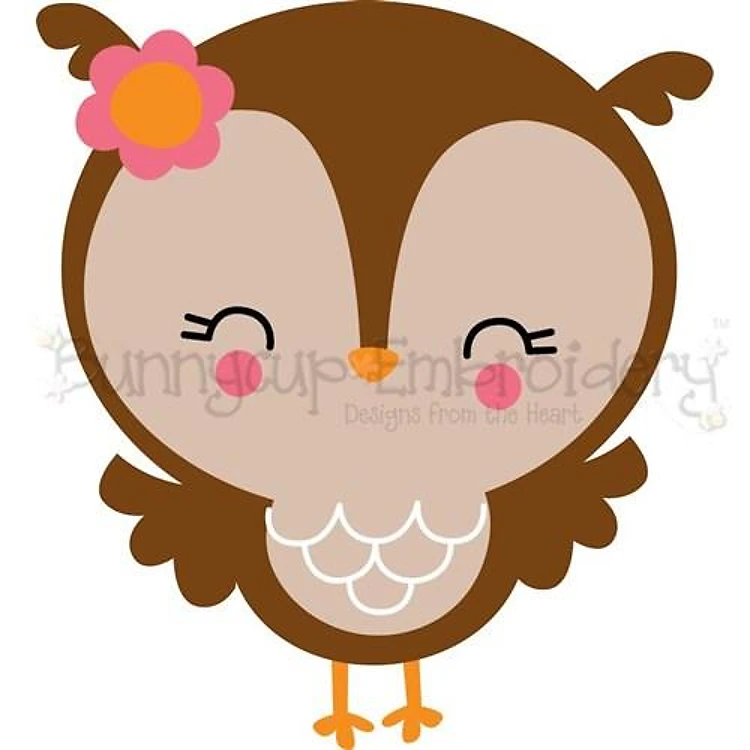 Girl Owl SVG