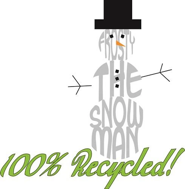 Recycled Snowman