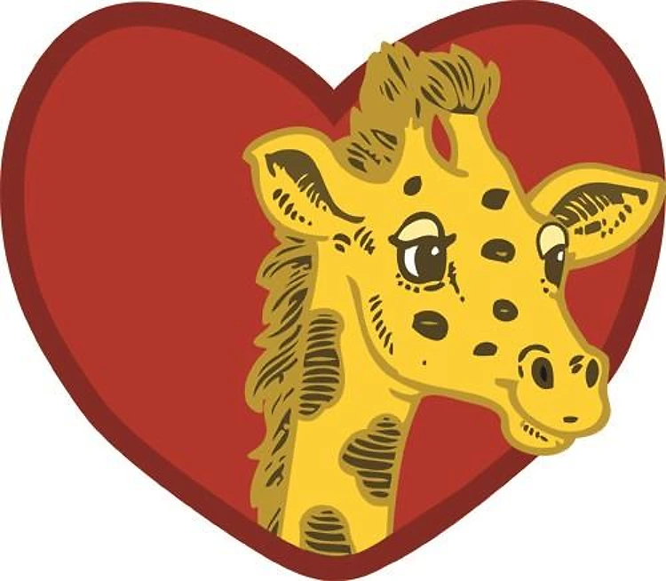 Giraffe Valentine