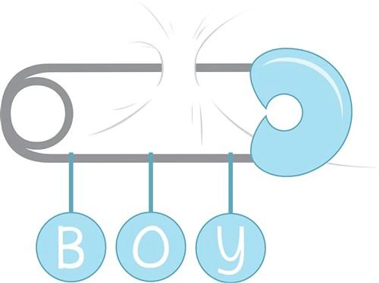 Boy Diaper Pin